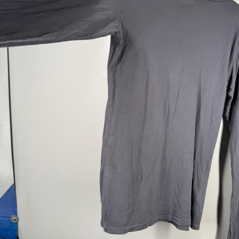 Robindira Unsworth Womens Long Sleeve Scoop Neck Tee Shirt Gray Size Small *FLAW - Picture 16 of 16